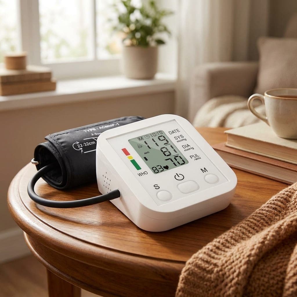 Automatic arm blood pressure monitor with cuff